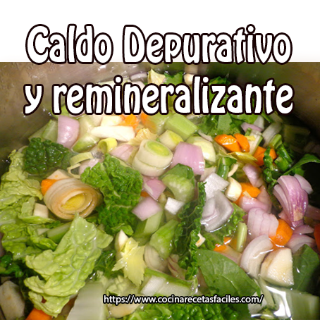 Caldo depurativo de receta